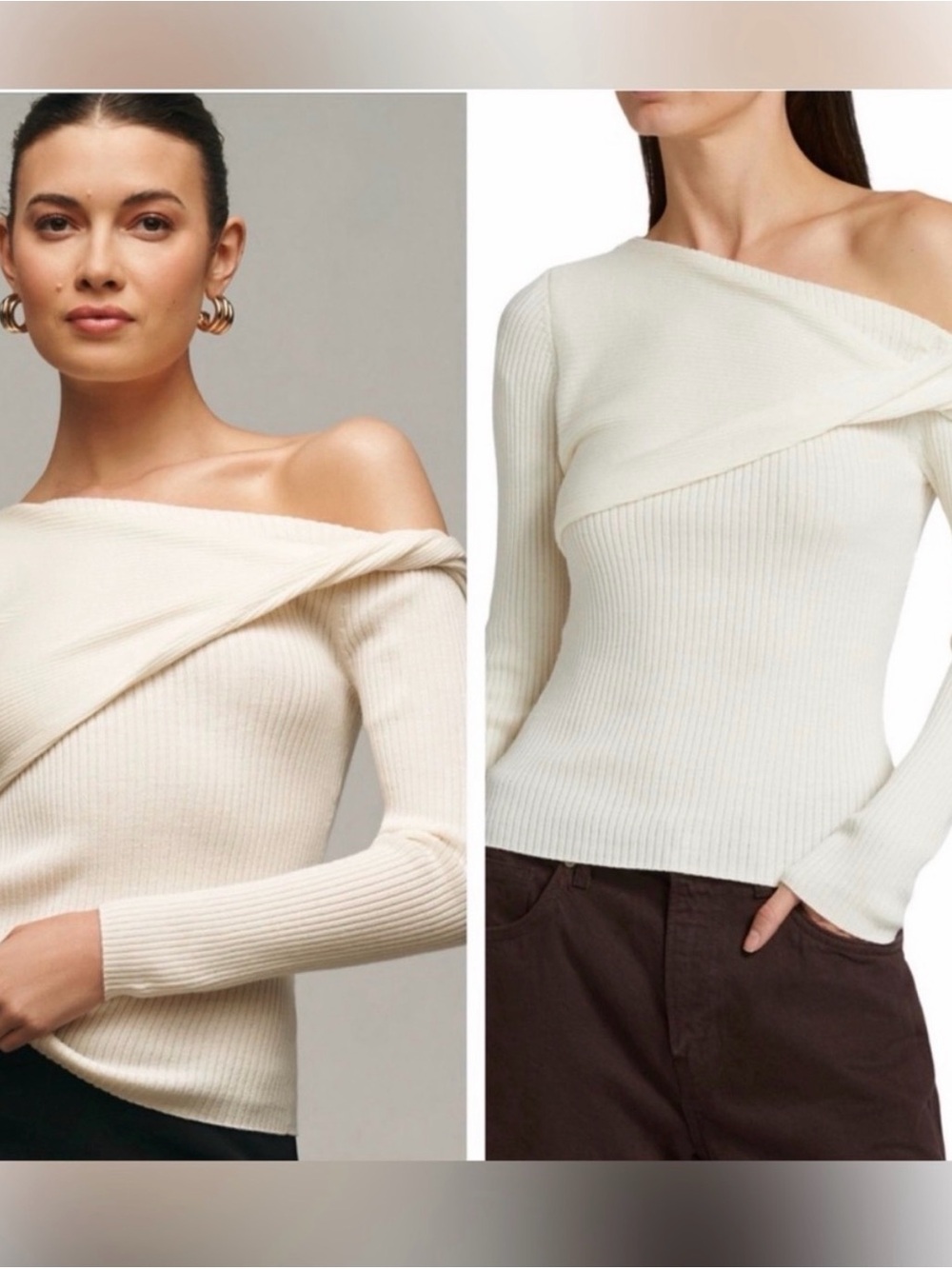 NWT Reformation Lilou Merino Long-Sleeve
Knit Top